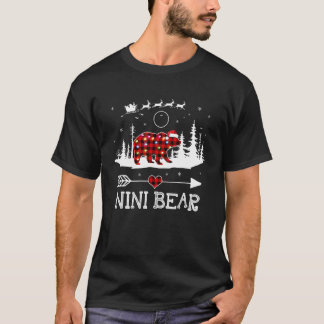 Christmas Lights Pajama Matching Red Plaid Nini Be Tシャツ