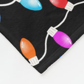 Christmas Lights Pattern フリースブランケット (角)