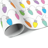 Christmas lights pattern ラッピングペーパー (ロールコーナー)