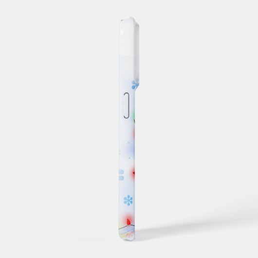 Christmas Lights Reindeer iPhoneケース (右側面)