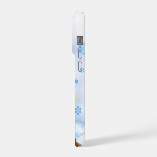 Christmas Lights Reindeer iPhoneケース (左側面)