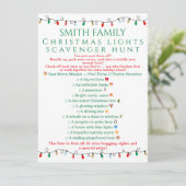 Christmas Lights Scavenger Hunt Printable Game 招待状 (スタンド正面)
