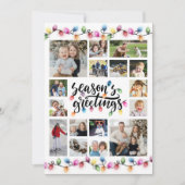 Christmas Lights Seasons Greetings 16 Photos シーズンカード (正面)
