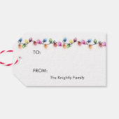 Christmas Lights Seasons Greetings TO FROM ギフトタグ (裏面横)