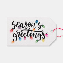 Christmas Lights Seasons Greetings TO FROM