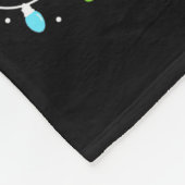 Christmas Lights Stepdad Claus Family Matching Xma フリースブランケット (角)