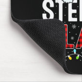 Christmas Lights Stepdad Claus Family Matching Xma マウスパッド (コーナー)