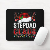 Christmas Lights Stepdad Claus Family Matching Xma マウスパッド (マウス)