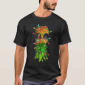 Christmas Lights Upside Down Pineapple Swinger Xma Tシャツ (正面)