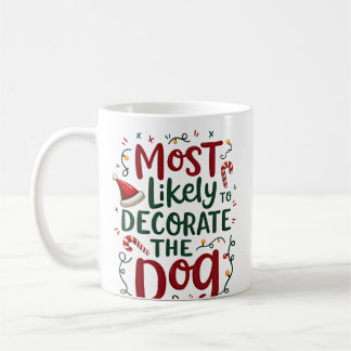 Christmas Likely Decorate Dog Xmas Family コーヒーマグカップ