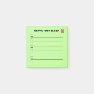 Christmas List Post It Notes  ポストイット