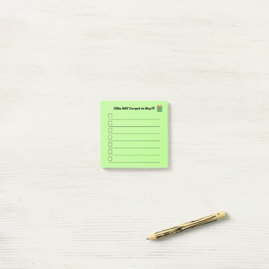 Christmas List Post It Notes  ポストイット (デスク上)
