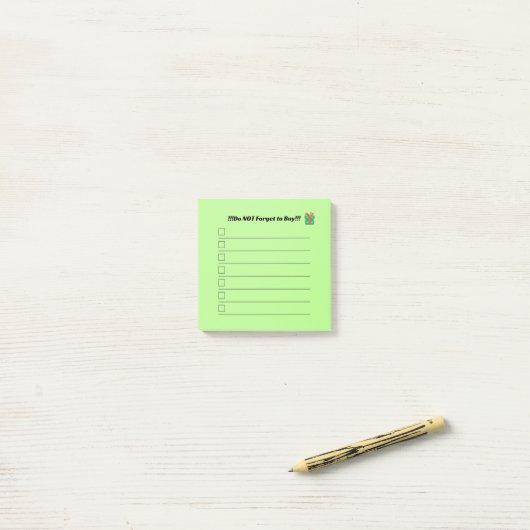 Christmas List Post It Notes  ポストイット (デスク上)