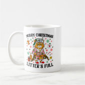 Christmas Litter’s Full 67 Xmas Funny Kitty Gift C コーヒーマグカップ (左)