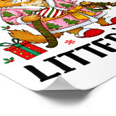 Christmas Litter’s Full 67 Xmas Funny Kitty Gift C ポスター (角)