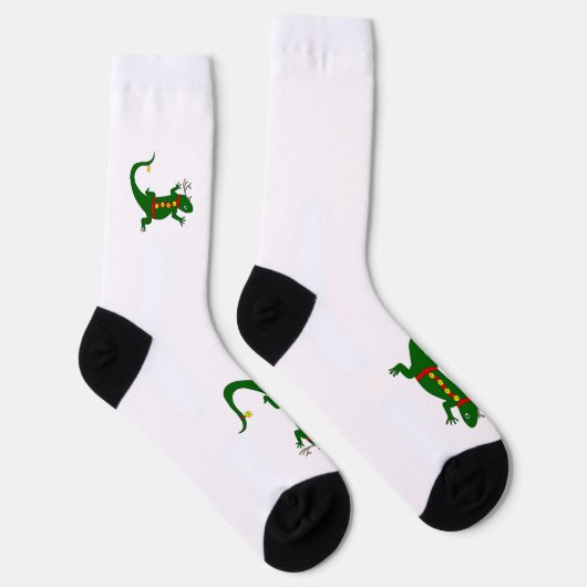 Christmas Lizard Crew Socks ソックス (右)