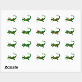 Christmas Lizard Stickers ラウンドシール (シート)