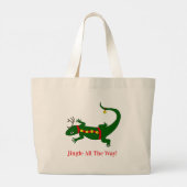 Christmas Lizard Tote Bag ラージトートバッグ (裏面)