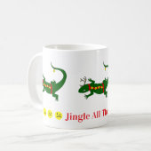 Christmas Lizards Mug コーヒーマグカップ (正面左)