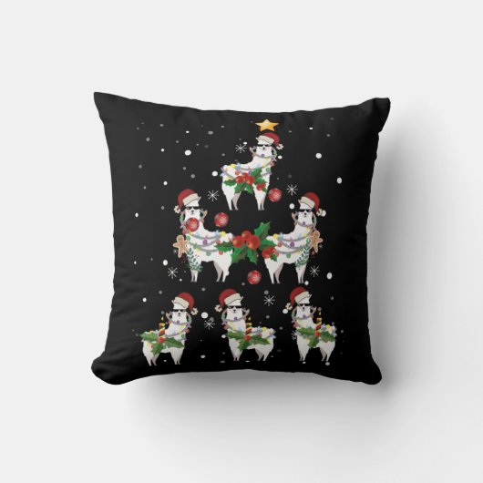 Christmas Llama クッション (正面)