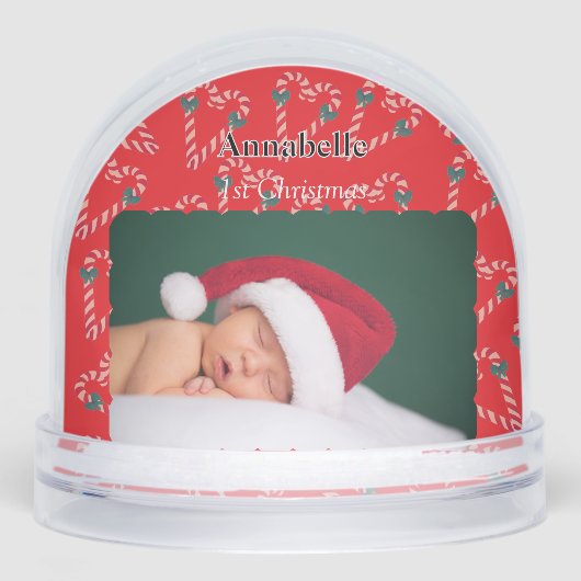 Christmas Love Candy Canes Baby Photo (正面)