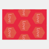 Christmas love flower of life Geschenkpapier ラッピングペーパーシート (正面)