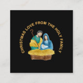 CHRISTMAS LOVE FROM THE HOLY FAMILY スクエア名刺 (裏面)