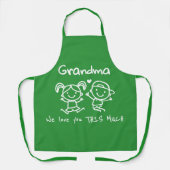 Christmas Love You Grandma Fun Graphic Gift エプロン (正面)