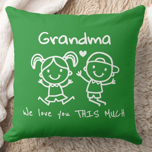 Christmas Love You Grandma Fun Graphic Gift クッション