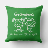 Christmas Love You Grandma Fun Graphic Gift クッション (正面)