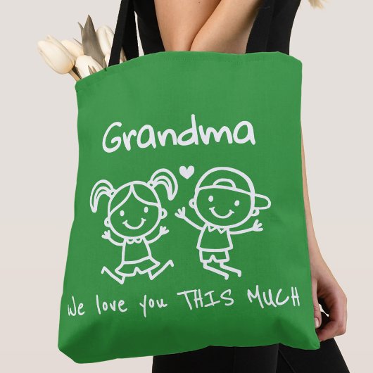 Christmas Love You Grandma Fun Graphic Gift トートバッグ