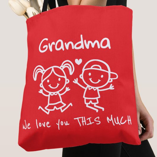 Christmas Love You Grandma Fun Graphic Gift トートバッグ