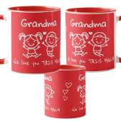 Christmas Love You Grandma Fun Graphic Gift マグカップ