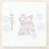 Christmas Lovely walking ガラスコースター (裏面)