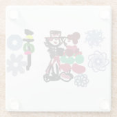 Christmas Lovely walking ガラスコースター (裏面)