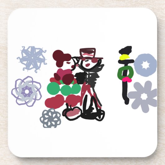 Christmas Lovely walking コースター (正面)