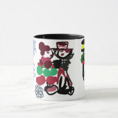 Christmas Lovely walking マグカップ (中央)