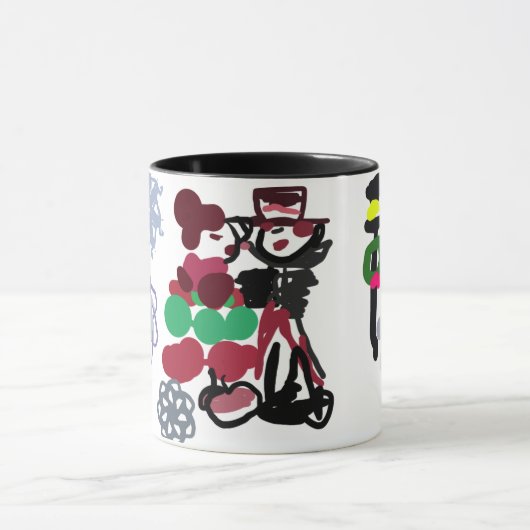 Christmas Lovely walking マグカップ (中央)