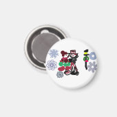 Christmas Lovely walking マグネット (正面/裏面)