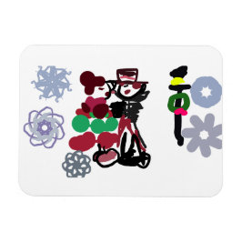 Christmas Lovely walking マグネット