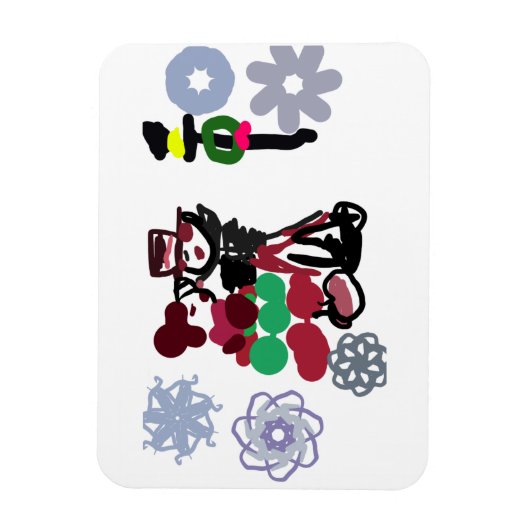 Christmas Lovely walking マグネット (縦)