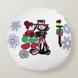 Christmas Lovely walking ラウンドクッション