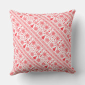 Christmas Lover Cross Pattern Sampler Design クッション (裏面)