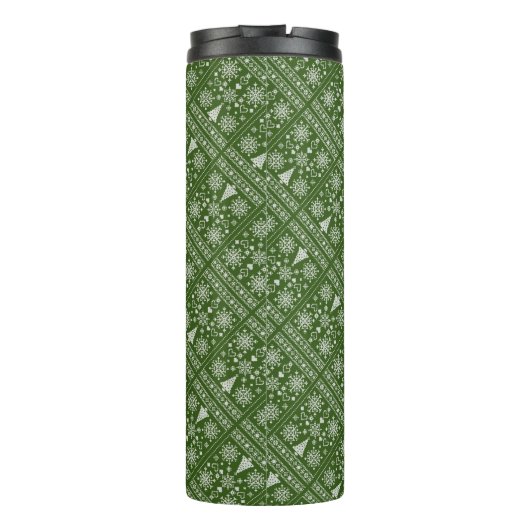 Christmas Lover Cross Pattern Sampler Design タンブラー (裏面)