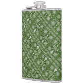 Christmas Lover Cross Pattern Sampler Design フラスク (左)