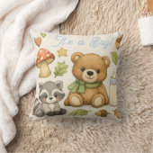 Christmas Lumbar Large Snowman Modern Pillows クッション (ブランケット)