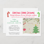 Christmas Lunch Cookie Exchange Invitation 招待状 (正面/裏面)