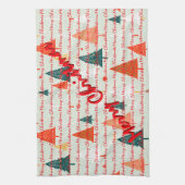 Christmas Luxury Christmas Trees Festive キッチンタオル (縦)