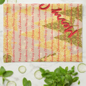 Christmas Luxury Christmas Trees Festive キッチンタオル (折り畳み)