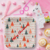 Christmas Luxury Christmas Trees Festive ペーパープレート (パーティー)